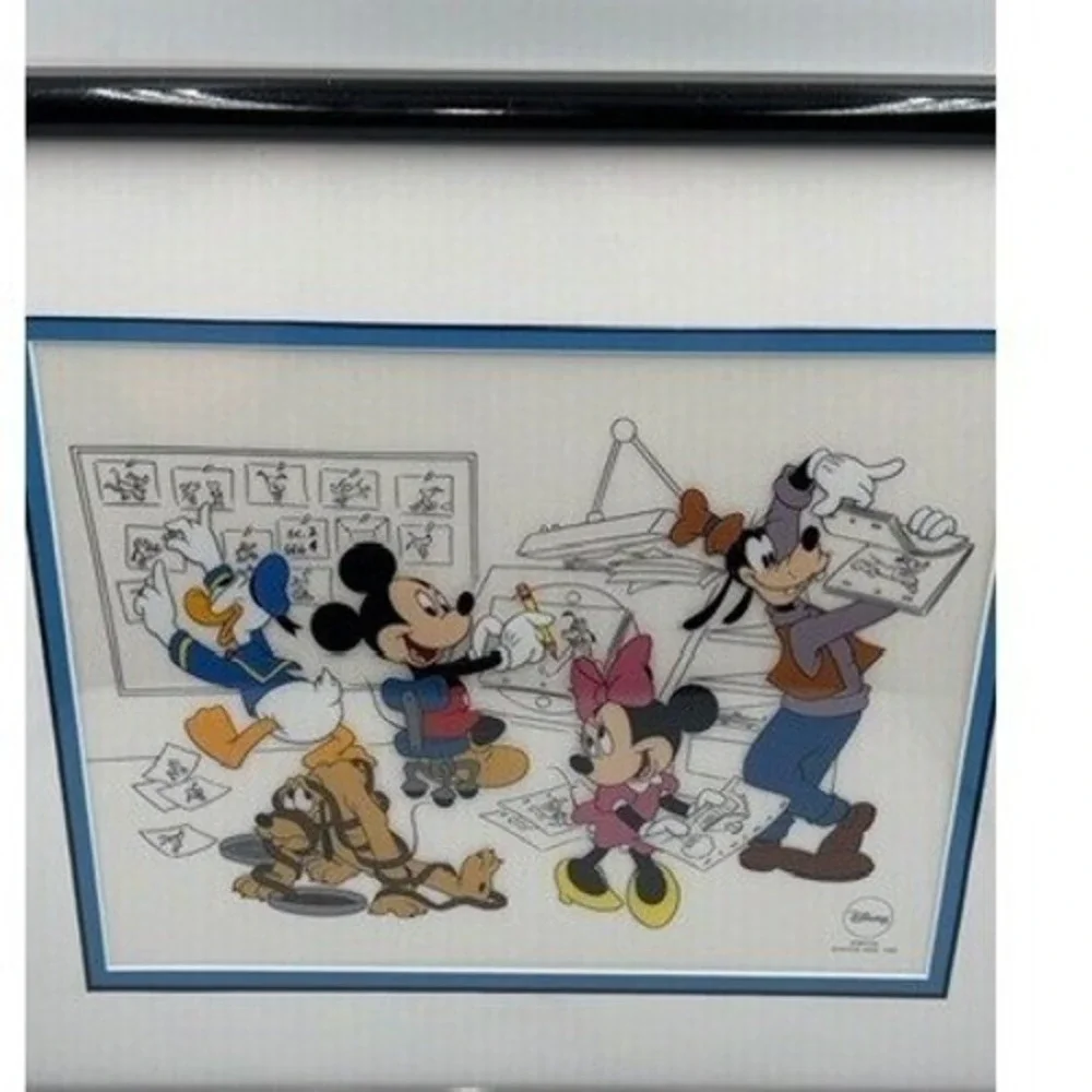 Disney At the Studio with the Fabulous Five Limited Edition Sericel Framed COA - Picture 3 of 8